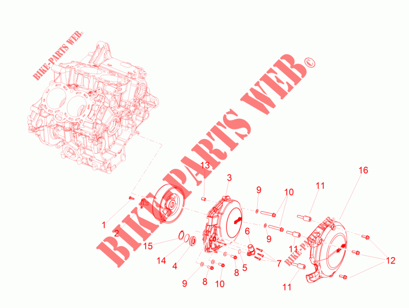 Flywheel cover para Aprilia RSV4 1000 RR 2018