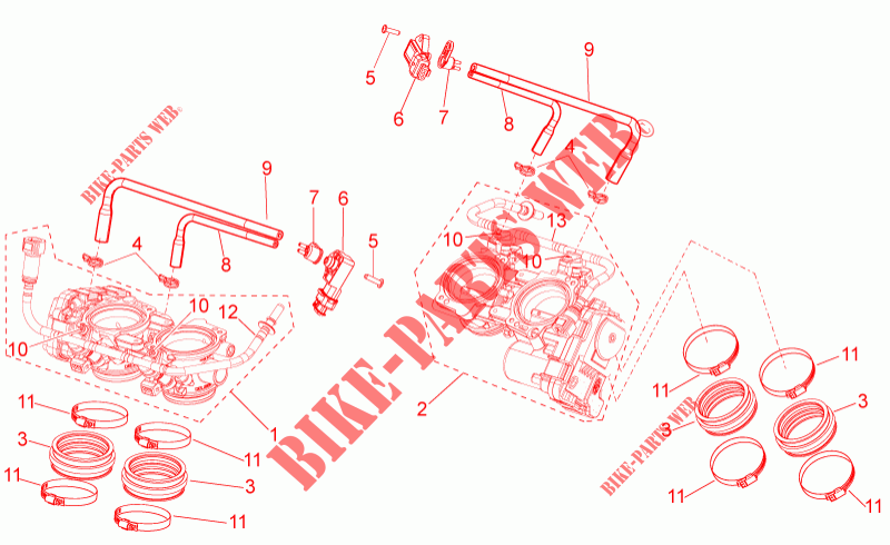 Throttle body para Aprilia RSV4 1000 RR 2018