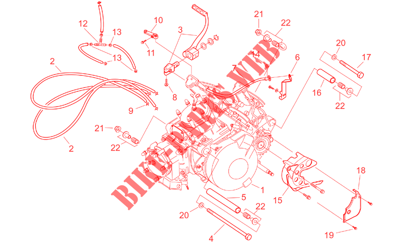 Engine/Carburettor I para Aprilia RS 250 2002