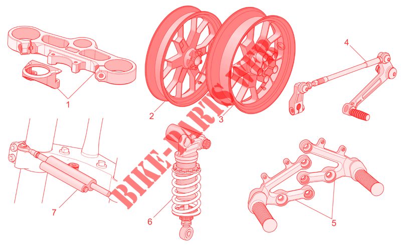 Acc.   Cyclistic components para Aprilia RSV 1000 2004