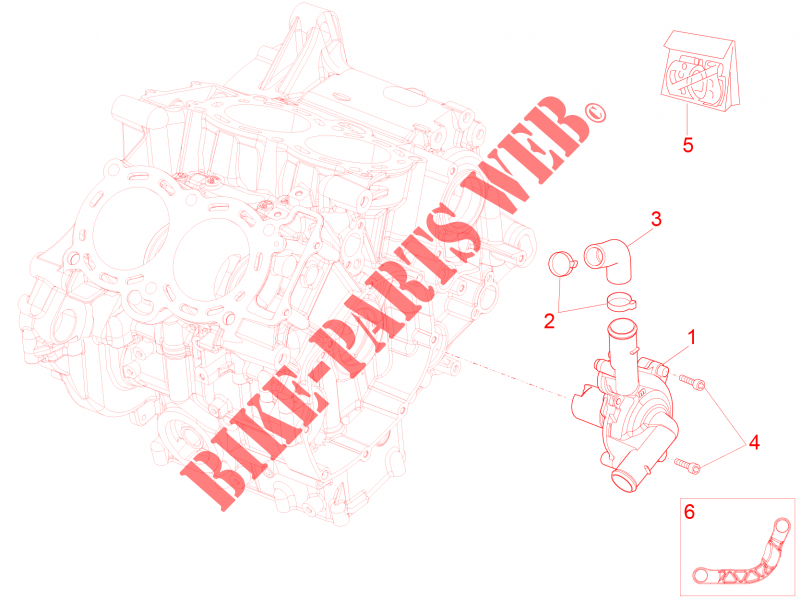 Water pump para Aprilia RSV4 1000 RR Racer Pack 2015