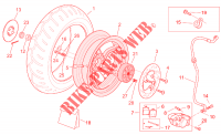 Rear wheel   disc brake para Aprilia SR H2O (IE+Carb.) 2012