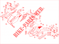 Cobertura central   Estribos para Aprilia SRV 4T 8V E3 2013