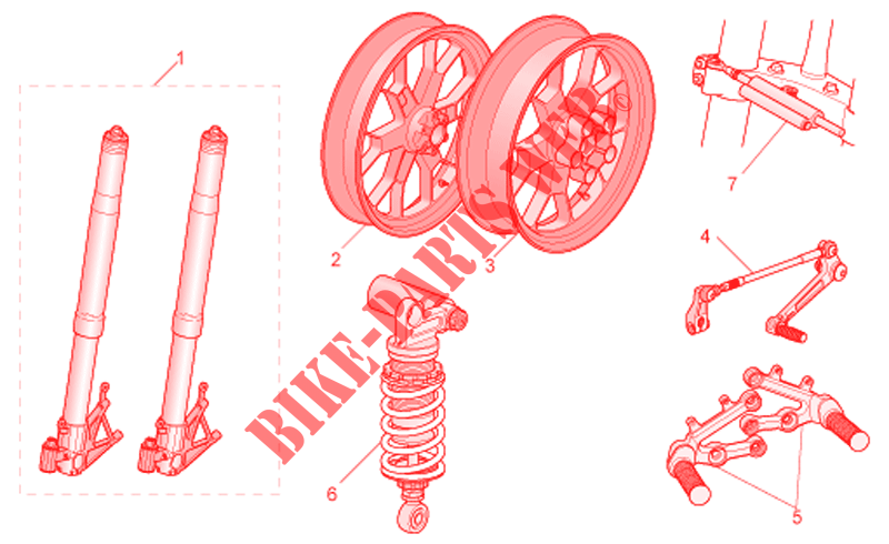Acc.   Cyclistic components para Aprilia RSV 1000 Tuono 2009